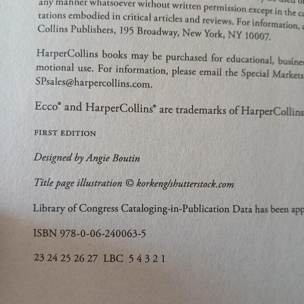 Harper Collins new earth